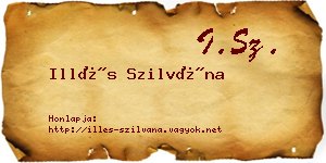 Illés Szilvána névjegykártya